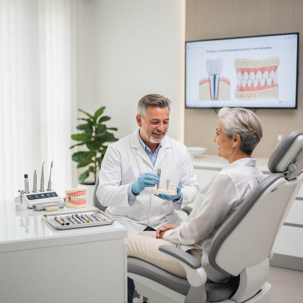 Westbury Lawrence W DDS dental implant procedure in Santa Barbara, CA for a natural, permanent smile restoration